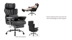 Big and Tall Office Chair 400lbs PU Leather High Back Gaming Chair with Foot Rest