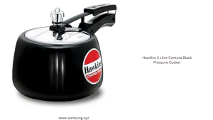 Hawkins 3 Litre Contura Black Pressure Cooker