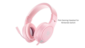 Pink Gaming Headset for Nintendo Switch